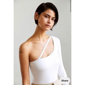 Out from under James cut out one shoulder bodysuit